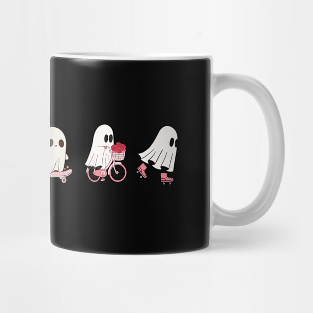 Pumpkin Eating Ghosts Halloween by The WYLD Tribe